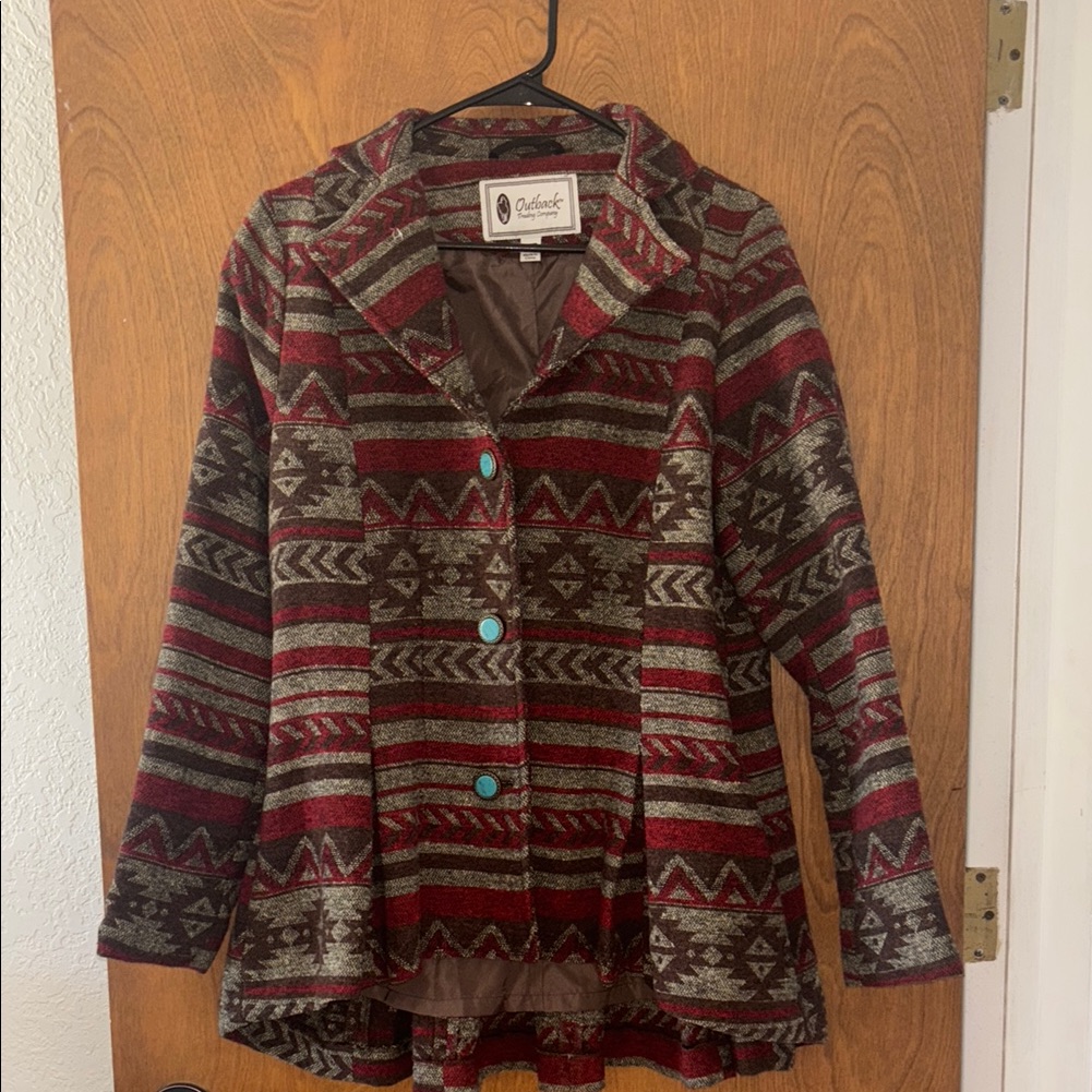 Multicolor Aztec Pattern Jacket
